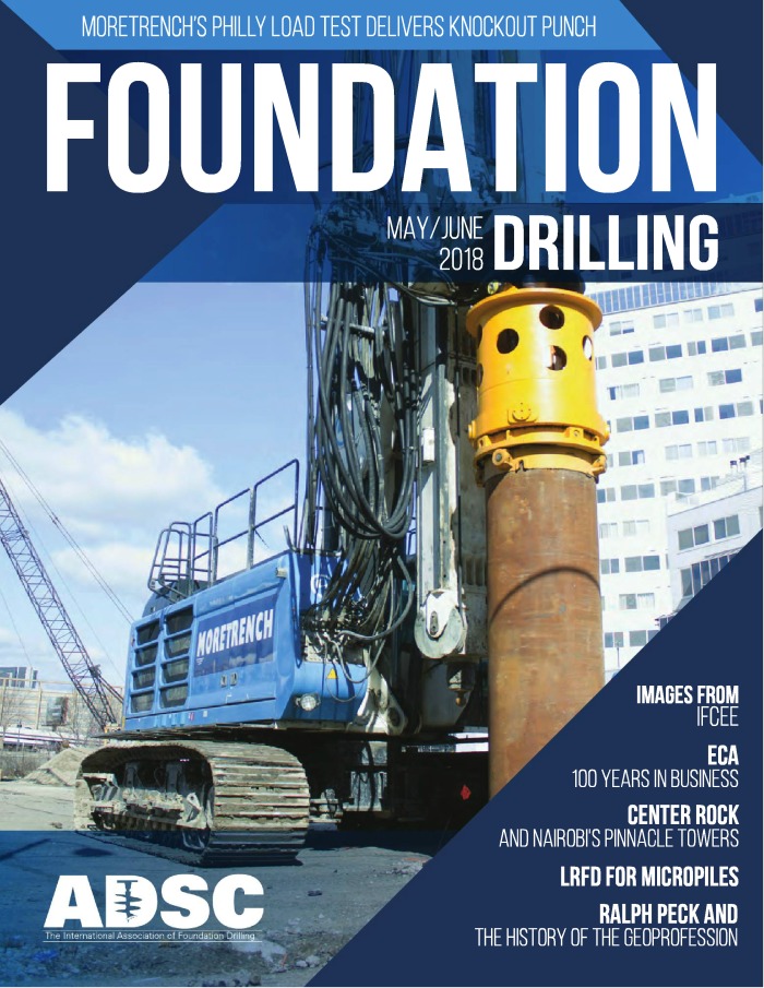 Foundation Drilling Magazine Cover - May June 2018